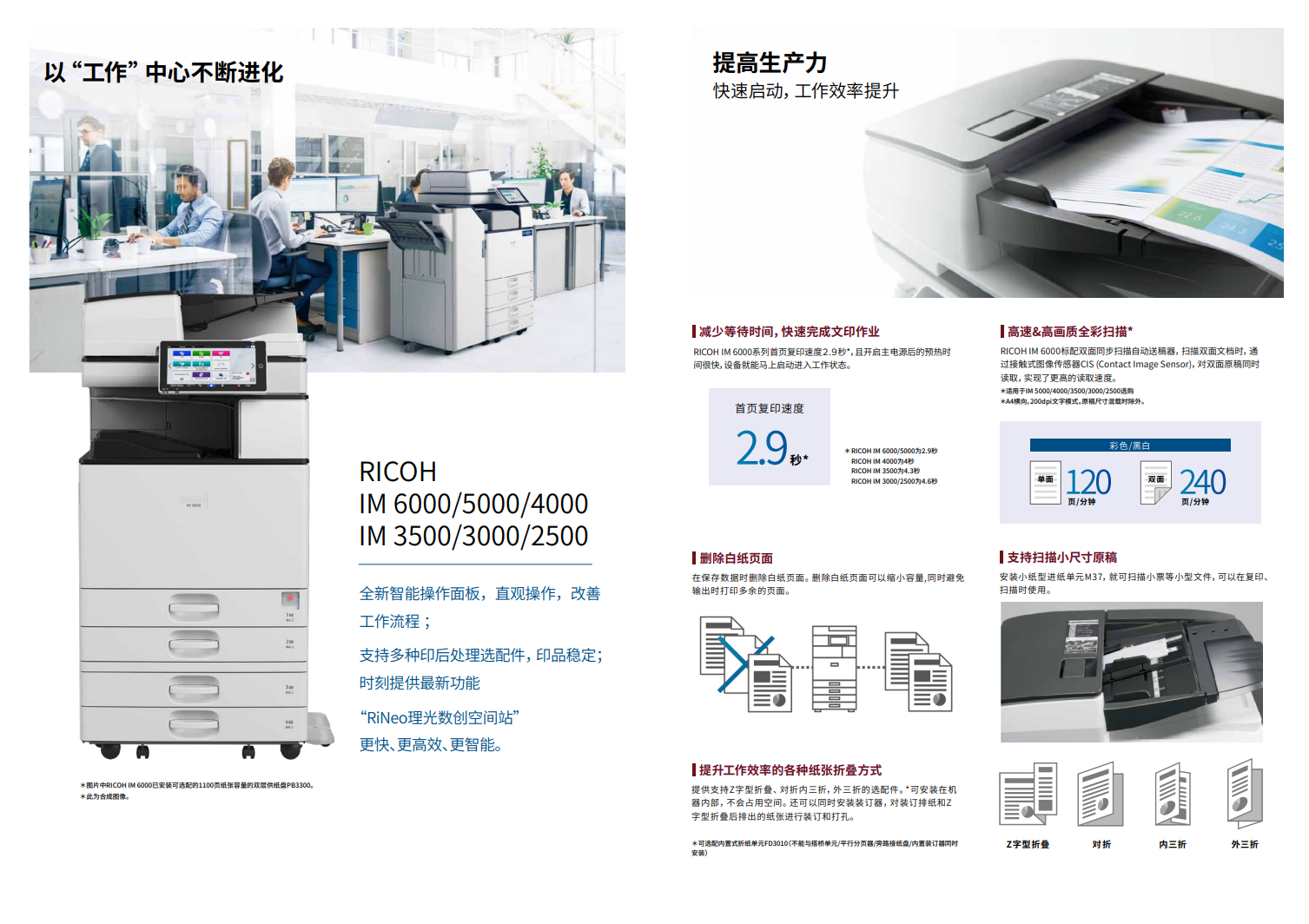 理光IM6000黑白數(shù)碼復(fù)合機(jī)
